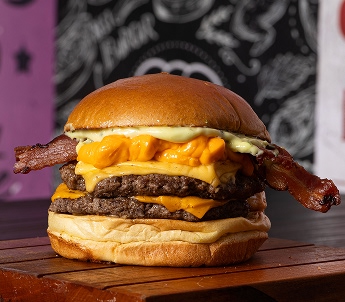 Foto do lanche Duplo Smash Bacon - Pelotas Burgers